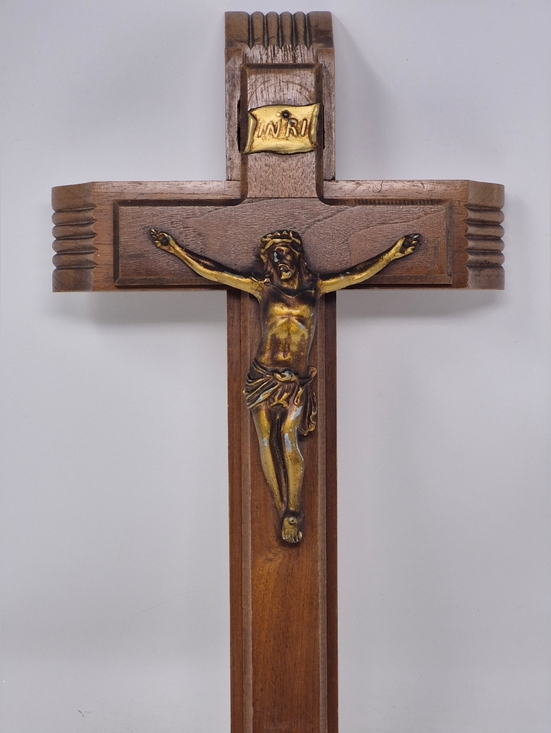 Other - VINTAGE Catholic Sick Call Crucifix Last Rites Set Wood Cross